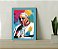 Quadro Decorativo Papa Pop Art + Vidro 33x25 Sala Studio - Imagem 2