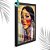 Quadro Decorativo Índia Nativa + Vidro 33x25 Escritório Sala - Imagem 1