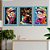 Quadro Decorativo Coffe Web Color Gourmet + Vidro 33x25 3pç - Imagem 4