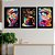 Quadro Decorativo Coffe Web Color Gourmet + Vidro 33x25 3pç - Imagem 1