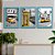 Quadro Decorativo City London Yellow + Vidro 33x25 3pç Sala - Imagem 2