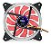 Cooler Fan Dupla Face 120mm C/ 30 Leds Vermelho Dex Dx-12d - Imagem 1