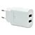 Carregador 2 Usb Com Cabo V8 Android Cm-109a 2.4a Branco Maketech - Imagem 3