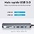 Hub Cabo Adaptador Multiportas Usb-c 7 Em 1 Hdmi 4k Usb 3.0 - Imagem 3