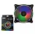 Cooler Fan 120mm com Led RGB Colorido Ring Light 12V 1200Rpm - Imagem 1