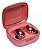 Fone De Ouvido Oex Bluetooth Tws30 Bud Rosa Metalico - Imagem 2
