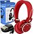 Fone De Ouvido Bluetooth Sem Fio Corrida Android Ios Vermelho - Imagem 1