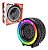 Caixa De Som Bluetooth Usb Multimídia Formato Roda Rgb Rádio - Imagem 2