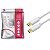 Cabo Displayport Macho Banhado Ouro Branco 2M Gamer 360hz - Imagem 1