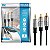 Cabo Áudio P2 Para 2 Rca Estereo Plug Metal Fitz Blindado 5M - Imagem 1