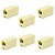 Kit 6 Emenda Rj45 8x8 Cat5 Cat6 1 Gbps Emenda Cabo De Rede - Imagem 1