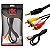 Cabo Adaptador P3 Stéreo 3 Rca Macho Para Tv Box Tv Led Av - Imagem 1