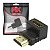 Adaptador Hdmi Plastico Hdmi Macho Para Hdmi Femea 90 Graus - Imagem 1