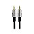 Cabo De Áudio P2 3,5mm Fitz Estereo Blindado Plug Metal 3M - Imagem 2
