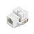 Keystone Rj45 Femea Branco Cat5E Gigabit Chip Sce Unidade - Imagem 2