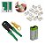 Alicate Crimpar Testador De Cabo C/ 9v 50 Plugs Rj45 Cat5e - Imagem 1