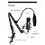 Kit De Microfone Condensador Podcast C/ Suporte Braço Filtro - Imagem 4