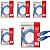 5x Cabo De Rede Internet Gigabit Cat5e Até 1gb Azul 5 Metros - Imagem 1
