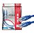 5x Cabo De Rede Patch Cord Gigabit Cat5e Até 1gb Azul 1M - Imagem 2