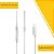 Fone de Ouvido Com Microfone Conexão USB C Branco Bright - Imagem 3