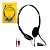 Fone Headset Office Com Microfone Regulável Bright Preto - Imagem 1