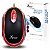 Mouse Knup USB Óptico 1200 DPI Preto 3 Botões Cabo 1,5m - Imagem 1