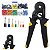 Alicate Prensa Terminal Ilhós Tubular + Kit 400 Terminais - Imagem 1