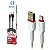 Cabo Micro Usb V8 Turbo 1M Ultra Performance Exbom Branco - Imagem 1