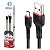 Cabo Micro Usb V8 Turbo 1M Ultra Performance Exbom Preto - Imagem 1