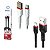 Kit 10 Cabo Micro Usb V8 Turbo 1M Performance Branco Preto - Imagem 1