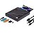 Leitor Gravador Dvd Cd Usb Externo Knup C/Hub Usb Cartões - Imagem 1