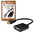 Cabo Adaptador Hdmi Macho Para Vga Femea Pc Note Plus Cable - Imagem 1