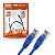 Cabo De Rede Patch Cord Plus Cable Cat.5E 1,5M Azul Gigabit - Imagem 1