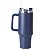Copo Garrafa Termica Inox Grande 1,2L Premium Canudo Azul - Imagem 1