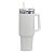 Copo Garrafa Termica Inox Grande 1,2L Premium Canudo Branco - Imagem 1
