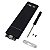Case Sata Ssd M.2 2280 Ngff Usb 3.1 Usb C Dex Dx-M231 Preto - Imagem 5