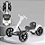 Mini Carro Kart Elétrico Infantil Kart Led Scooter Branco - Imagem 5