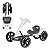 Mini Carro Kart Elétrico Infantil Kart Led Scooter Branco - Imagem 2