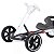 Mini Carro Kart Elétrico Infantil Kart Led Scooter Branco - Imagem 3
