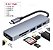Dock Hub Usb Tipo C 6x1 Compativel Para Macbook Dell Lenovo - Imagem 3
