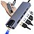 Hub Usb Tipo C Adaptador 5x1 Para Rede Rj45 USB 2.0 3.0 HDMI - Imagem 5