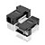 Par Adaptador Extensor Vga Macho Via Cabo De Rede Rj45 30m - Imagem 1