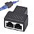 Conector Extensor Duplicador Rj45 Splitter Plug T Rede Y - Imagem 1
