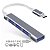 Hub Tipo-C 3 Portas Usb 2.0 1 Porta Usb 3.0 Chumbo Oex Hb104 - Imagem 3