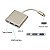Hub Usb Tipo-C 3 Em 1 Com Hdmi E Usb 3.0 C 100 W - Ac446 - Imagem 6