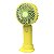 Mini Ventilador Portátil 3 Velocidades Recarregável Amarelo - Imagem 1