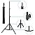 Tripé Para Ring Light Universal 10' a 19'' 2,10 Metros Preto - Imagem 3