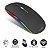Mouse Sem Fio Slim RGB Recarregável Wifi/Bluetooth 1600dpi - Imagem 2