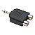Adaptador P2 Mono Macho Divisor 2 RCA Fêmea ChipSCE 003-1208 - Imagem 4