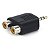 Adaptador P2 Mono Macho Divisor 2 RCA Fêmea ChipSCE 003-1208 - Imagem 3